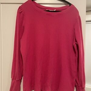 Belle by Kim Gravel long sleeve waffle knit top